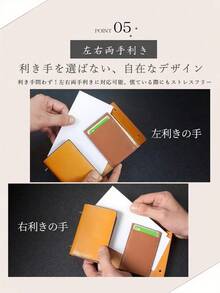 財布 メンズ 2つ折り 栃木レザー 本革 ミニ財布 日本製 二つ折り財布 大容量 箱型の小銭入れ 小さい財布 コンパクト 箱状 左利き 右利き 父の日 誕生日 - グリーン - チェックする 8