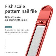 Cortauñas de acero inoxidable con cuchilla curva, cortaúñas, tijeras, herramientas de manicura, recortador con limas de uñas - MR-1114 - Ver 6