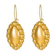 2pcs Fashionable Gold-Plated Leaf Earrings, Suitable For Women's Holiday Parties, Boho Bride, African Ladies Luxury Jewelry Gift - Multicolor - View 7