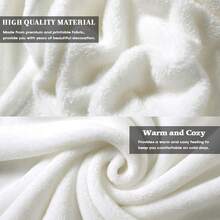 Coastal Style Character Blanket Women And Girls, Ultra Soft And Comfortable Flannel Floral Blanket, Plush Bedding Decorative Blanket, Boys And Men, 57inch X 60inch / 57inch X 80inch - Grey - View 3