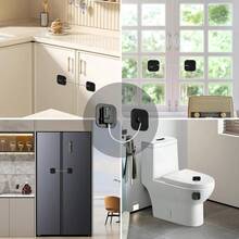 Hole-Free Refrigerator Combination Lock Tool - Durable And Robust, Simple Installation, Equipped With Sturdy Cable Connection, Anti-Pinch Design, Theft-Proof, Search-Resistant Design, Available In Basic/Key-Operated/ Passcode Variants, Multiple Styles Available, No Blue Locks - Multicolor - View 3