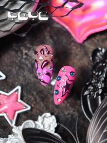 按压式假指甲 - 粉色 - 查看 6