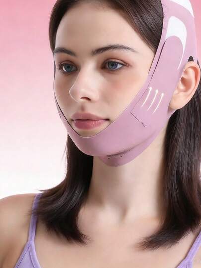 Women S Face Mask Face Bandage Sleep Mask Face Shaping Helps Sculpt Perfect Facial Contours Reusable Hand Washable Nylon Material Soft Breathable Skin Friendly For Daily Night Use Beauty Skincare Tool Comfortable Adjustable Fit