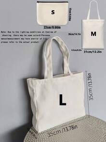 10PCS/1pc Travel Portable Multi-Functional Canvas Bag, Large Capacity Shopping Travel Tote Bag, Reusable Daily Shopping Bag, Portable Foldable Canvas Bag, DIY Paintable One Shoulder Canvas Tote Bag, Canvas Handbag, Student Tote Bag, Perfect For Beach, Travel Canvas Tote Bag, Suitable As Christmas Gift For Her - Multicolor - View 10
