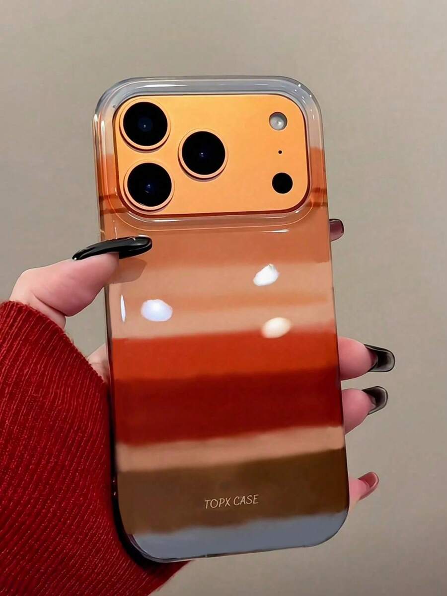 条纹彩色加厚大孔极简IMD防摔印花手机壳，兼容 17/17 Pro/17 Pro Max、16/16 Pro/16 Pro Max、16 Plus、15 XR/7/8、15 Pro Max、12 Pro Max、13 Pro Max、14 Pro Max、13、14、11、12P、14P、11P、12P，柔软保护套 - 條紋 - 查看 1