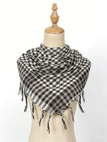 1pc Lightweight Tactical Desert Arab Shemagh Scarf, Outdoor Camping Bandana - Multicolor - View 17