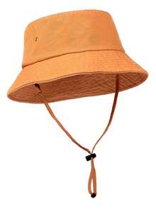 1pc UPF Sun Protection Kids Bucket Hat, Soft & Lightweight Summer Cap, Suitable For 2-9 Years Old Boys & Girls Beach Play - 1PC - View 13