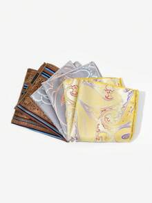 3pcs Men's Pocket Square/Handkerchief, Fashionable Polyester Accessories