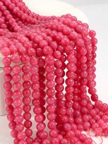 Natural Stone Red Jasper Round Loose Beads For Jewelry Making.4/6/8/10/12mm Stone Beads Perfect For DIY Necklaces,Bracelets,Earrings And Handmade Gifts For Your Loved Ones- Natural Stone Craft Supplies.Valentine's Day Jewelry Materials And Accessories - Multicolor - View 6