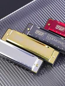 SKETCHIA 10 Hole C Key Harmonica, Durable Plastic With Polished Surface - Includes Protective Case, Ideal For Beginners - Multicolor - View 11