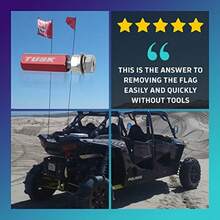 Tusk Quick Release Flag Pole Holder 1 4" Pole Red - Rojo - Ver 5