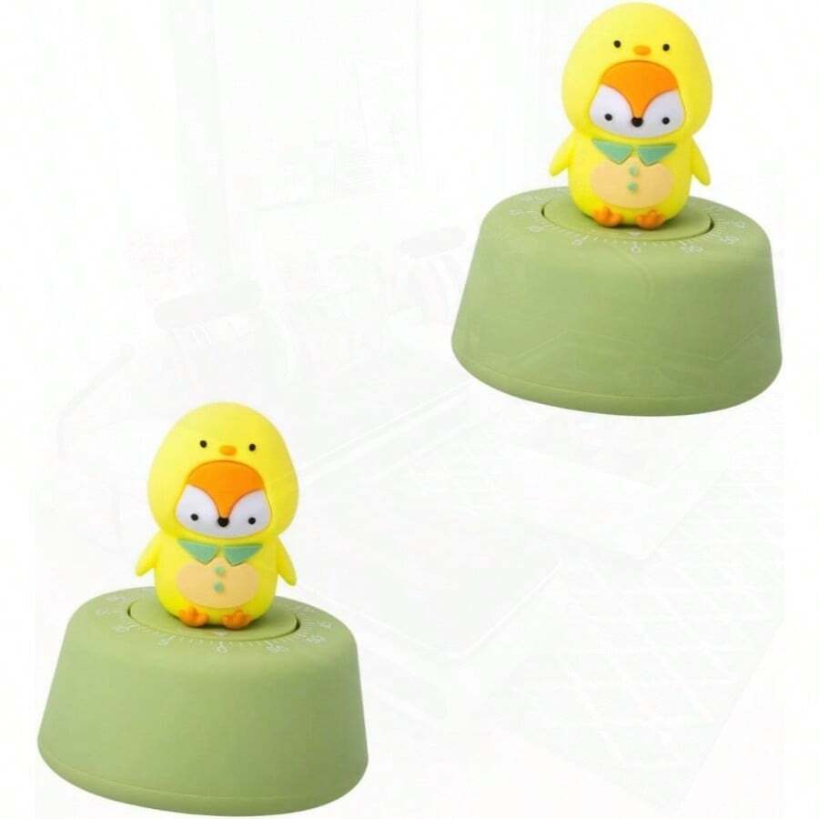 STOBAZA 2 Piezas Temporizador de Cocina Temporizador para cocinar Duros de Cuenta Regresiva para niños Egg Timer de Galletas de Escritorio AbS - como en la foto - Ver 1