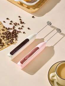 Espumador de leche eléctrico, espumador de leche manual para café, batidor de crema de leche para uso doméstico - Multicolor - Ver 3