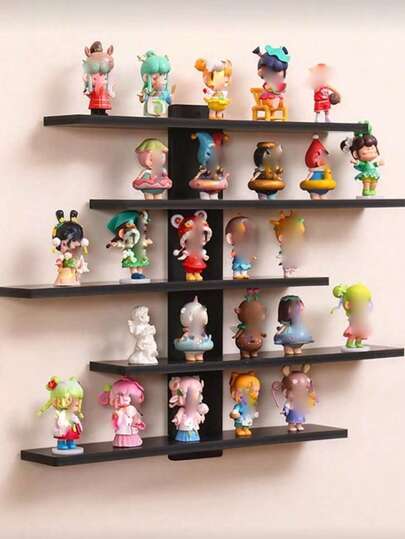 1 pieza Estantería decorativa de pared, estante de almacenamiento moderno minimalista para colgar en la pared para muñecas, cajas ciegas, decoración del hogar y dormitorio, regalo del Día de la Madre, regalo de vuelta a la escuela