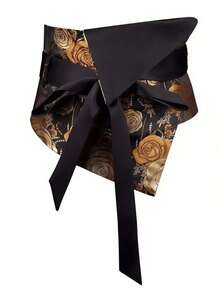 1 Peça Cinto Vintage Largo, Acessório de Vestido Cincher de Cintura, Faixa de Cintura com Laço e Decoração Floral - Multicolorido - Visão 10