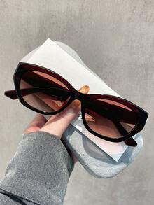 一副复古猫眼时尚眼镜，适合街拍和日常时尚佩戴 - 彩色 - 查看 9
