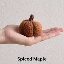 Knit Pumpkins Set Of 5, Fall Favorite, Gifts Women, Autumn Bowl Fillers Fall Farmhouse Tier Tray Decor, Decorative Pumpkins Friend Autumn Set - Bộ Hoàng Hôn 12 - Xem 4