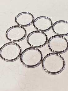 40pcs Cool Girl Braided Hair Clips, Punk Hip Hop Bohemian Style Hair Accessories - Butterfly Circle Combination - View 6