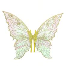 1pc Iridescent Glitter Butterfly Wings Prop, Angel Wings Costume, Cosplay, Party Performance Decoration