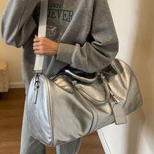 Travel Duffel Bags - Silver - View 8