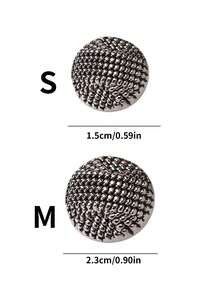 10 szt./zestaw okrągłych metalowych guzików w stylu vintage, tkanych, z wzorem kablowym, odpowiednich do płaszczy, kurtek, garniturów, mundurów na jesień/zimę, akcesoria do szycia DIY - Wielokolorowe - Zobacz 7