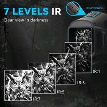 ABS R11 Night Vision Monocular - All-Black Stealth Vision For Outdoor Adventures - HD Photography & Video, Digital Zoom, Rechargeable - Perfect For Hunting, Camping, Wildlife Observation, And More