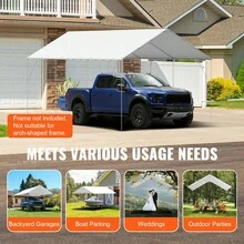 مظلات سيارات - 10 * 20 Fuß weißer Baldachinstoff، Kantenlos - مشاهدة 7