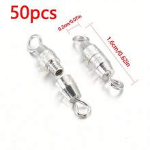 20pcs/50pcs Assorted Copper Spiral Screw Clasp Twisted Screw Clasp Double Connector For DIY Bracelet And Necklace Jewelry End Cap Connector