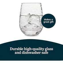 Libbey Juego de 8 Vasos para vino de vidrio Hammered Base, 524 ml(Martillado completo) - Multicolor - Ver 6