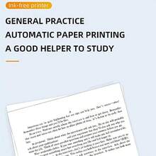 sdfPapel Térmico Plegable Cara Papel de impresora térmica A4 papel térmico continuo para imagen tareas contrato 8.2 x 11.6 pulgadas 100 hojasdfsg - Blanco - Ver 5