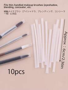 Bộ 50/10/5 lưới bảo vệ cọ trang điểm, ngăn ngừa rụng lông và làm thẳng lông cọ, phù hợp với mọi kích cỡ, lưới bảo vệ co giãn cho cọ trang điểm, lưới tạo hình phù hợp với khuôn mặt, phụ kiện cọ trang điểm chống xù, bảo vệ hình dạng lông cọ, lớp phủ bảo vệ tạo hình và ngăn ngừa xù lông, quà tặng kèm theo. - Nhiều màu - Xem 18