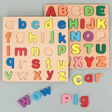 Best Selling Must-Have Gift! Wooden Alphabet & Number Shape Montessori Set, ABC Matching Cognitive Educational Learning Tool