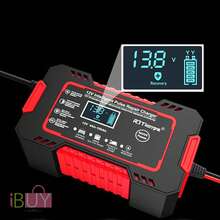 Cargador De Baterias Intelligente Para Auto, Moto 110V, Para AutomóVil Y Motocicleta, Cargador De BateríAs De ReparacióN Por Pulsos, Pantalla Digital LED Intelligente, Cargador De Coche Inteligente, BateríA De Coche, Mantenedor De BateríA, Cargador De BateríA De Plomo-áCido Con Pantalla LED,  Cargador De BateríA Intelligente, Para BateríAs De Plomo-áCido,Para AutomóViles, Camiones Y Motocicletas (Rojo, Amarillo, Azul, Verde) - Rojo - Ver 9