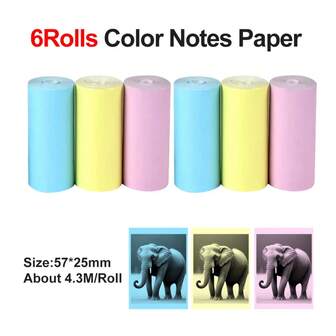 Papier termiczny do zdjęć | Bezatramentowy, kompatybilny z mikrodrukarkami i aparatami natychmiastowymi, papier o wysokim połysku, 77 g/m², marka MOULOSY – idealny do drukowania zdjęć, notatek, zdjęć, pamiętników, prezentów na Boże Narodzenie, Halloween i Święto Dziękczynienia, przenośny rozmiar 57 mm