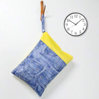 1Pc Casual Pattern Sanitary Pad Pouch - Portable Feminine Hygiene Storage Pouch For Travel