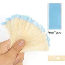 Invisible Tape In Hair Extensions Human Hair Straight 100% Real Human Hair Tape INS Bundles Seamless Skin Weft Black Remy Hair - Multicolor - View 17