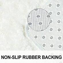Large, Long-Pile Rug, 160 X 230 Cm, Available In Various Colors. It Is Lint-Free, Machine Washable, And Soft To The Touch. Suitable For Apartments, Living Rooms, Bedrooms, And Playrooms. An Ideal Choice For Stylish Decor. - 奶油白 - 查看 6