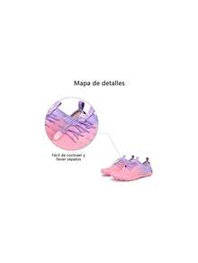 Calzado de Agua para Mujeres, Mujeres Vadeo Shoes Antislizers para Surf y Tenis natación,37055527 - Naranja - Ver 6