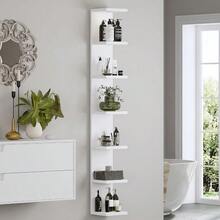 Versatile 7 Tier Wall Shelf Unit,White Lack Wall Shelf - 白色 - 查看 4
