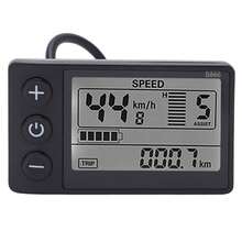 S866 Electric Bike LCD Display Meter - Waterproof Control Panel For 24V, 36V, And 48V E-Bikes With Durable Plug - 黑色 - 查看 6
