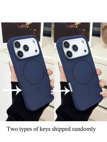 适用于 16 Pro Max 的液态硅胶磁吸保护壳 - 深藍色 - 查看 7