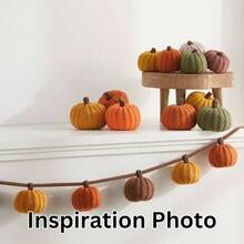 Knit Pumpkins Set Of 5, Fall Favorite, Gifts Women, Autumn Bowl Fillers Fall Farmhouse Tier Tray Decor, Decorative Pumpkins Friend Autumn Set - 迷你大地色系套裝 - 查看 5