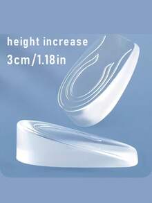 1 Pair Transparent Silicone Anti-Slip Shock-Absorbing Soft & Elastic Heel Inserts, Multi-Height, Invisible Shoe Insoles, Heel Height Increase Pads Suitable For Various Shoes Insulation, Galentines, Puppy, Carnival, Shoe, Spring Summer Picks, Brides Maid Gifts, Room, Bedroom Decor, Bedroom Decor, Beach, Travel, For Men, For Women, Vacation, Women's Day, Travel Essentials, Wedding Favors, Y2k, Bedroom, Car Accessories Women, Kitchen Decor, Cute Stuff - Transparent - View 8