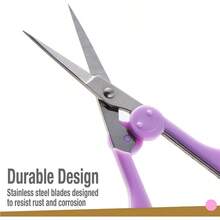 Juego de tijeras de detalle de alta precisión Beaditive 2 piezas con puntas afiladas y finas Para corte de papel álbum de recortes costura manualidades De acero inoxidable Cubierta - Pastel - Ver 3