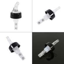 Plastic Measured Liquor Spirit Pourer Free Flow Wine Bottle Pour Spout Stopper Transparent - Blanco y Negro - Ver 5