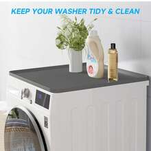 1 件 23*23 英寸迷你冰箱、洗衣机和烘干机防漏硅胶垫，带凸起边缘 - 易于清洁，保护地板免受水渍损坏