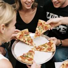 Juego de 2 sartenes de pizza de 12 pulgadas para horno pizza placa de acero inoxidable antiadherente bandeja redonda de pizza - plateado - Ver 7