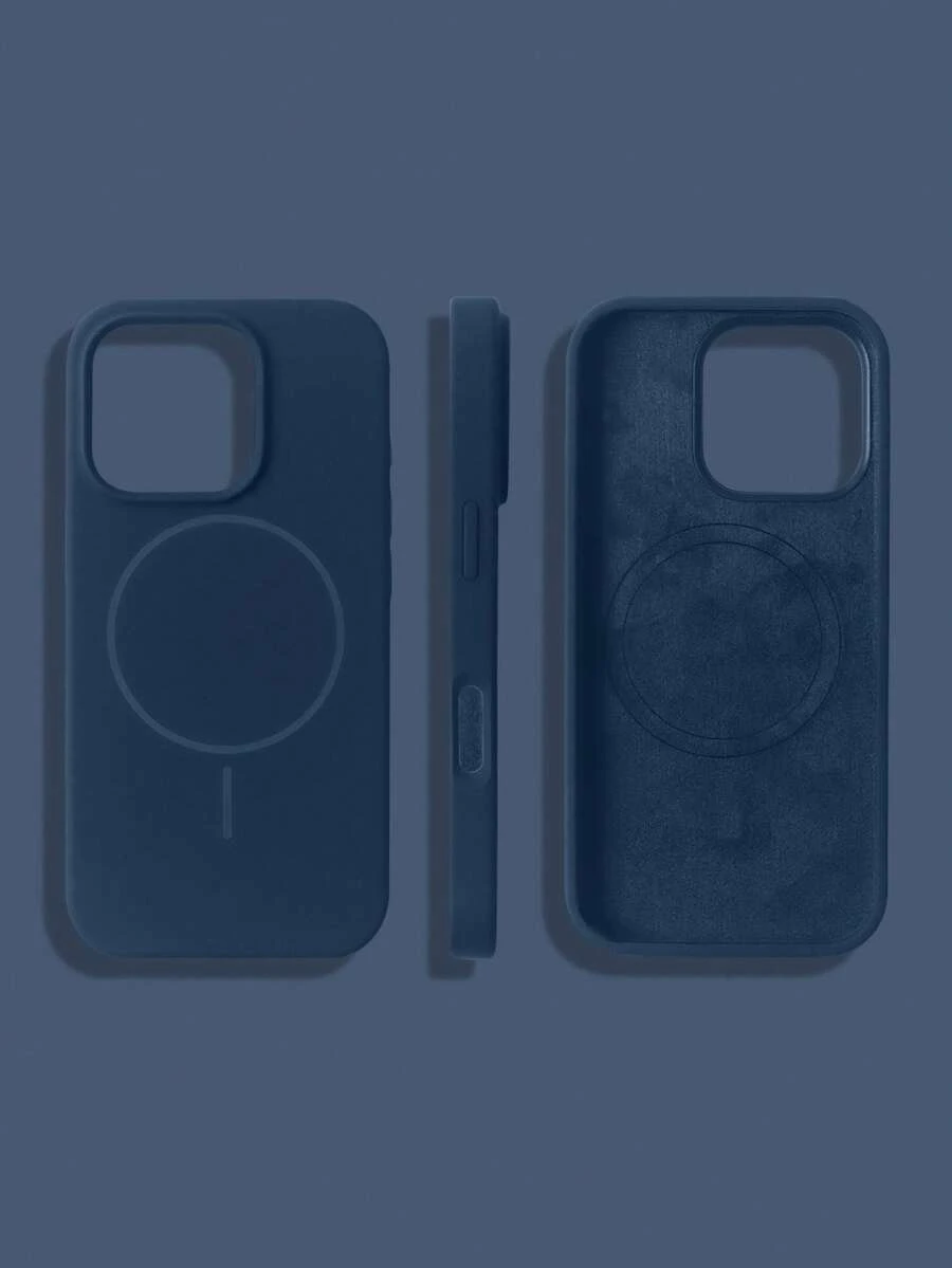 适用于 16 Pro Max 的液态硅胶磁吸保护壳 - 深藍色 - 查看 1