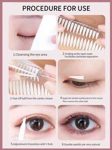 肤色隐形蕾丝双眼皮贴（便携卷装），自粘式设计，防水透气，蕾丝网格纹理，精致边缘，打造完全无痕的自然妆效。完美适用于单眼皮、眼睑下垂或不对称眼皮。便携卷装设计，方便日常化妆或旅行携带。价格实惠，是送给女性的理想圣诞礼物，必备化妆工具。 - 彩色 - 查看 3