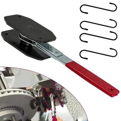 Brake Caliper Compression Tool, Brake Caliper Tool With 4 Caliper Hangers, Universal Disc Brake Caliper Compression Tool Brake Piston Compressor Tool Automotive Tools For Car Brake Repair